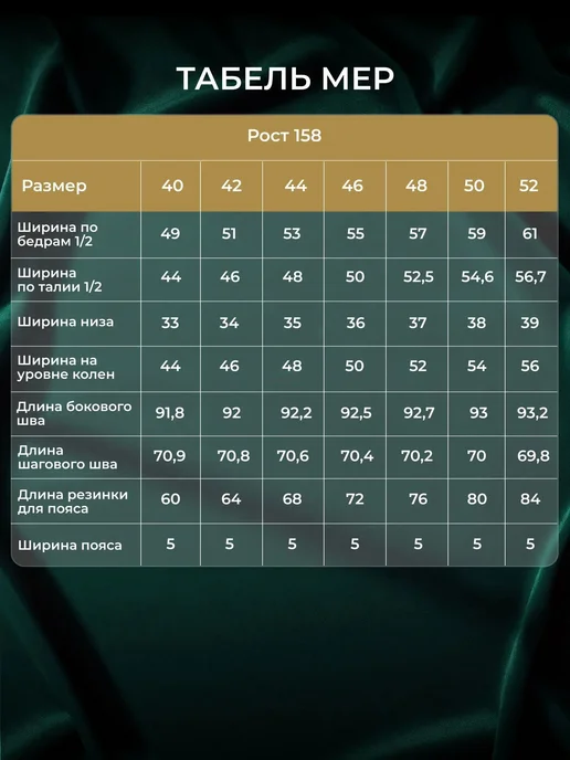 Выкройка брюк свободного кроя, размеры 54–64 158, вариант, фото 5