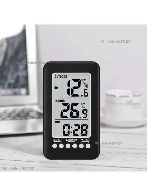 Xiaomi термометр, будильник, метеостанция,LCD CJ3315RF, вариант, фото 3