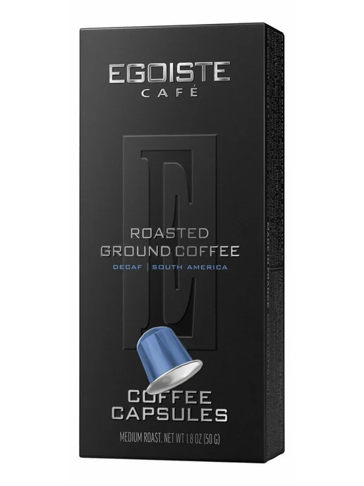 EGOISTE Кофе без кофеина в капсулах Decaffenato для 50г*10шт, 50 г, 10 шт, фото 2