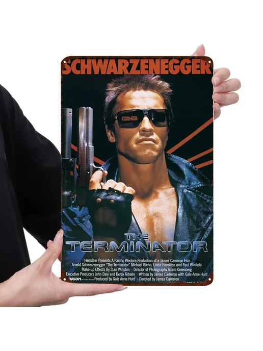 Табличка Metal Terminator 20x30 см для дома, 20x30 см, фото 2
