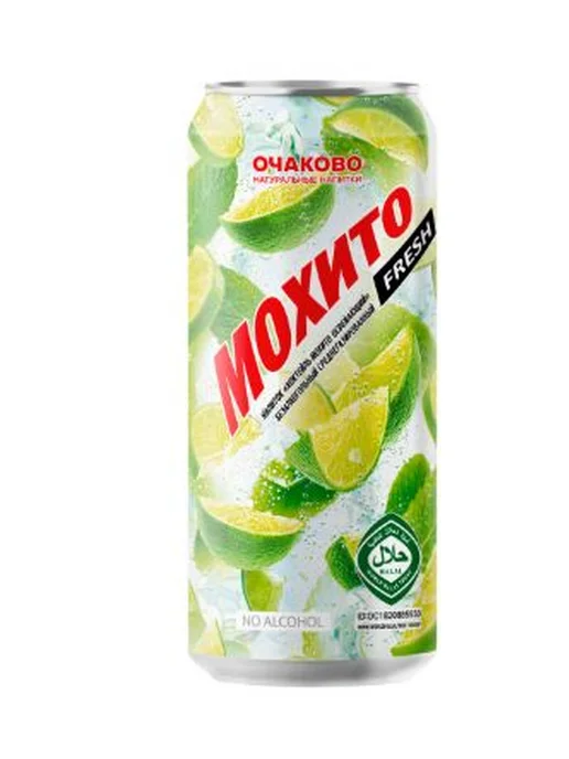 Очаково Напиток Мохито Fresh Лайм, Жб газ. 450мл*24шт, 450 мл, 24 шт, фото 2