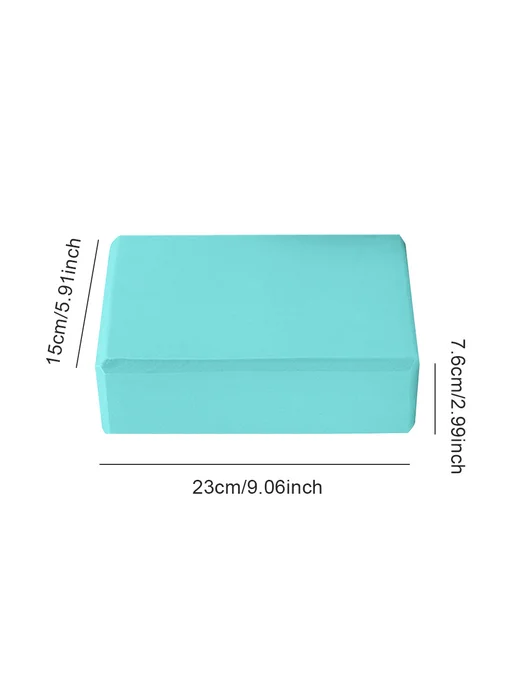 EVA йога блок высокой плотности для медитации, Aqua Blue, синий, фото 7