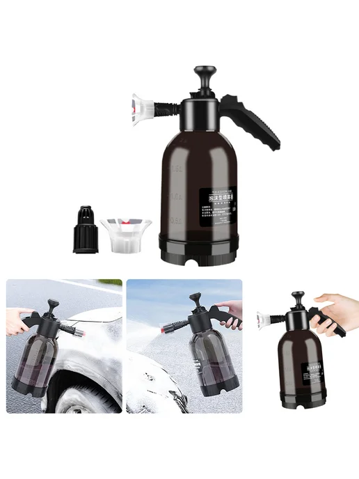 2Л Pump Foam распылитель ручной для мойки, черный, 2 л, фото 2