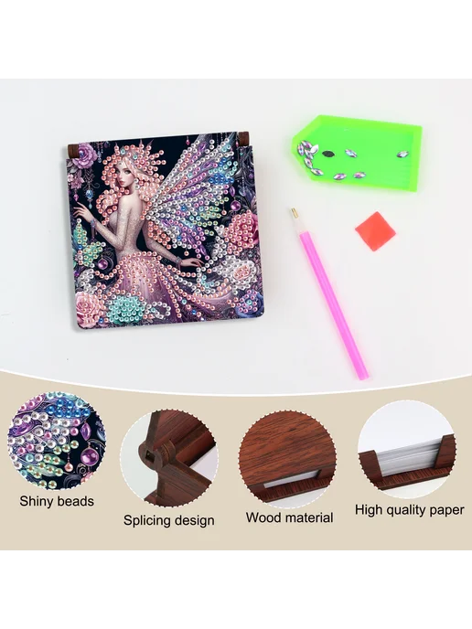 Деревянный DIY-набор для феи и броши, 160 бумаг, вариант, фото 2