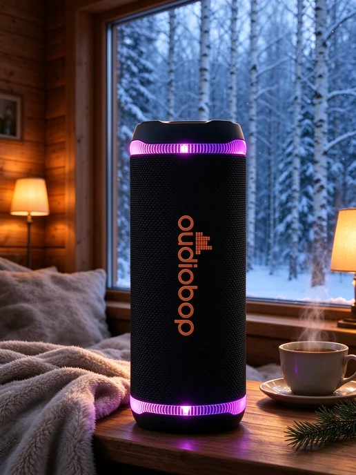 Колонка беспроводная bluetooth музыкальная, серый, фото 4