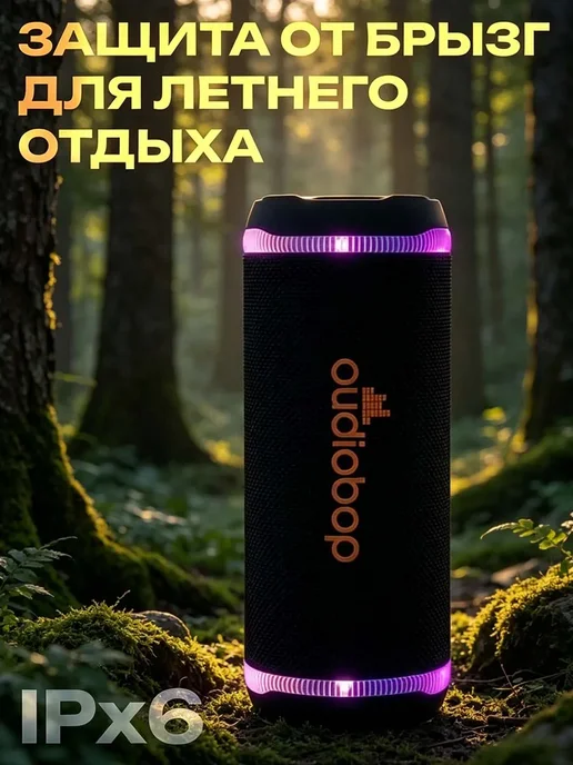 Колонка беспроводная bluetooth музыкальная, серый, фото 7