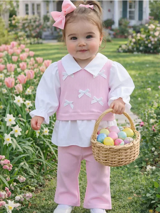 FMPDC baby Костюм для новорожденных девочек, розовый, фото 3