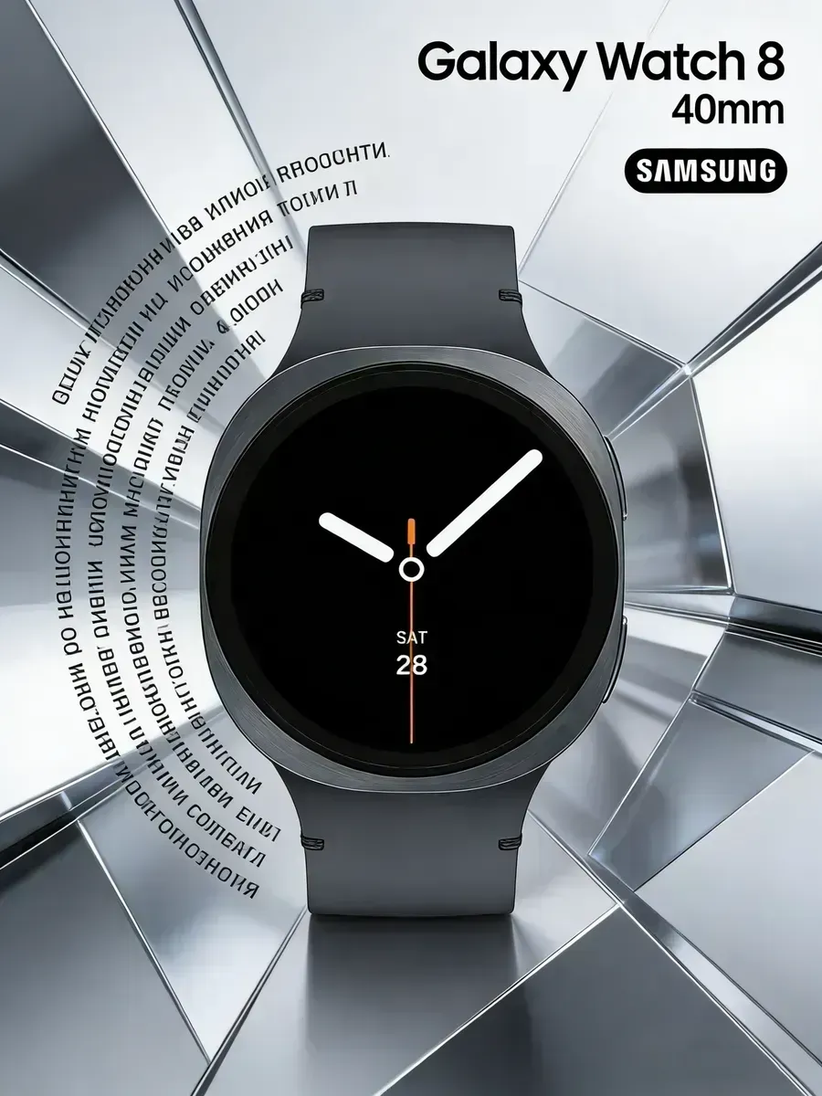 Samsung Galaxy Watch 8 черный умные часы 40mm купить