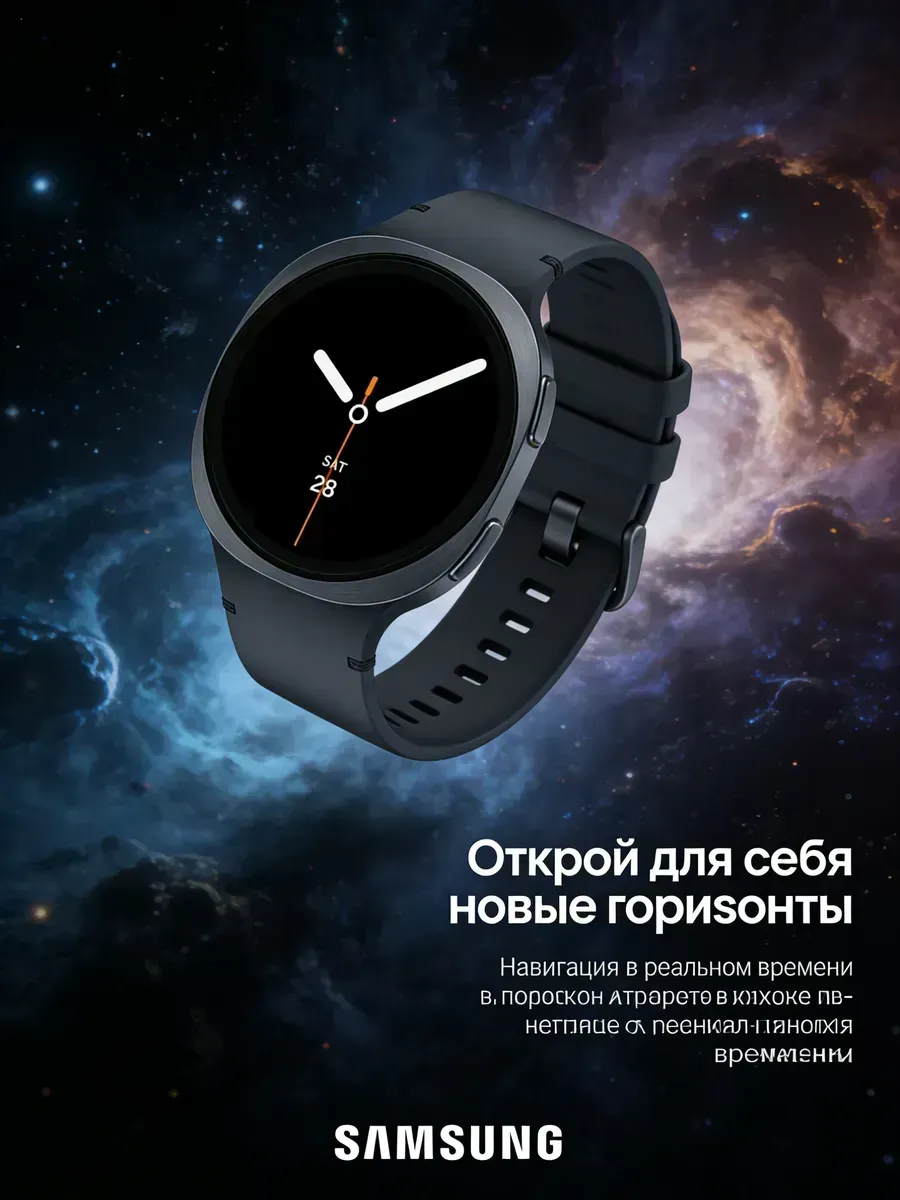 Samsung Galaxy Watch 8 40mm черный военный