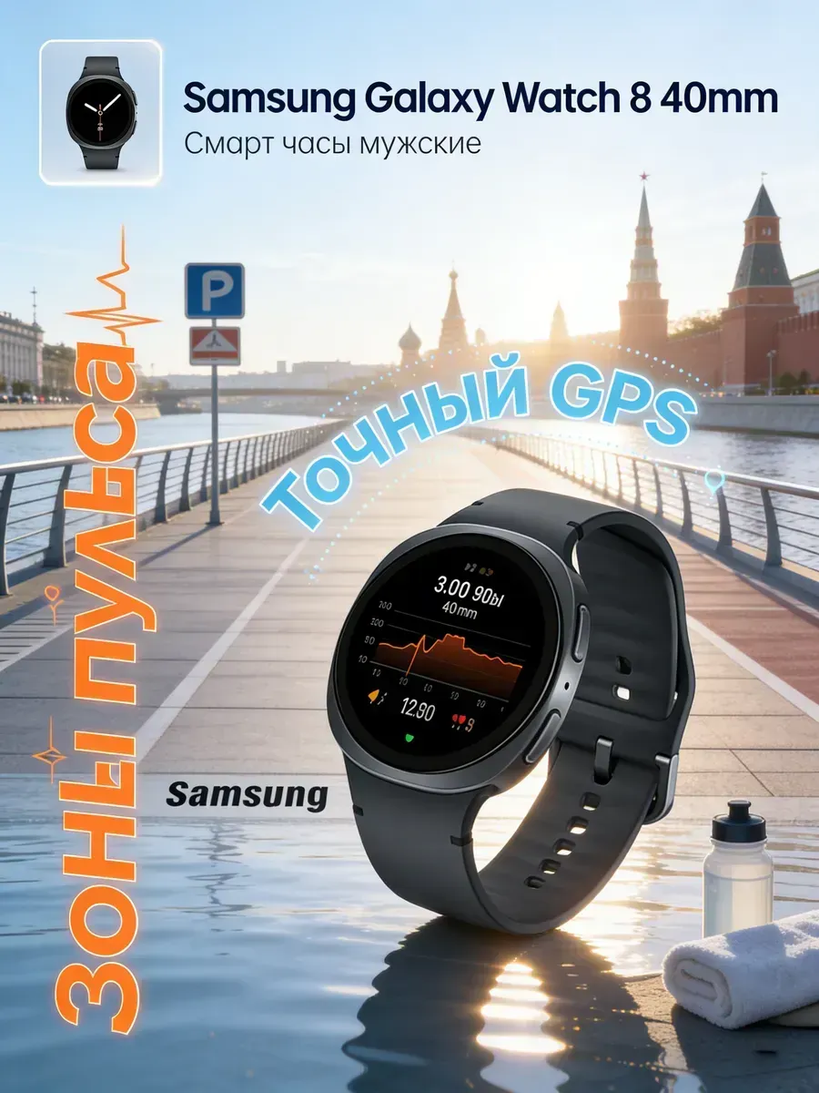 Samsung Galaxy Watch 8 40mm Умные часы для виртуального бега