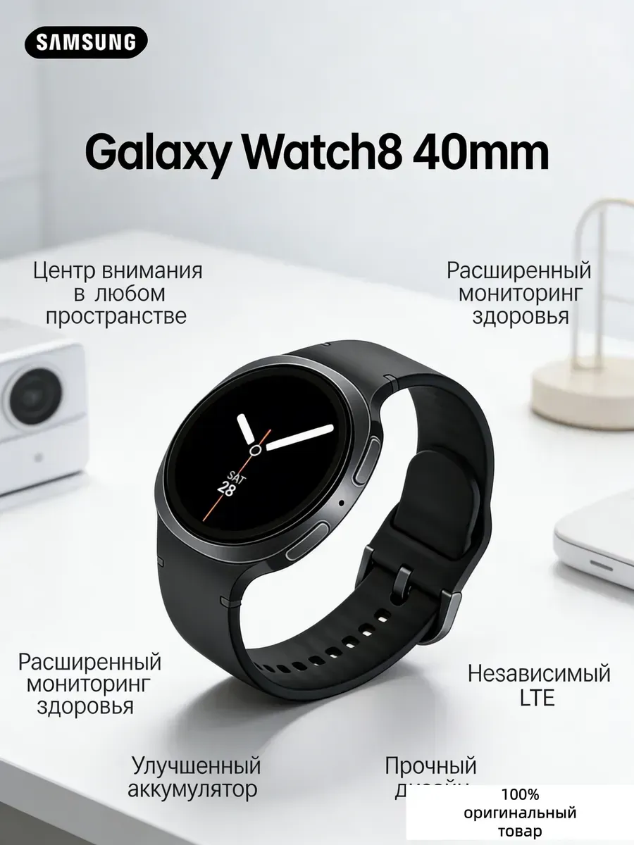 Samsung Galaxy Watch 8 (40 мм) — смарт часы для