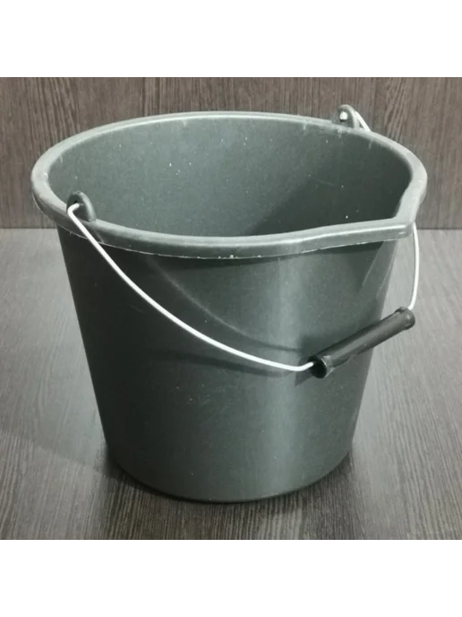 Садовита Ведро круглое, пластиковое, черное, объем 5л, 5 л