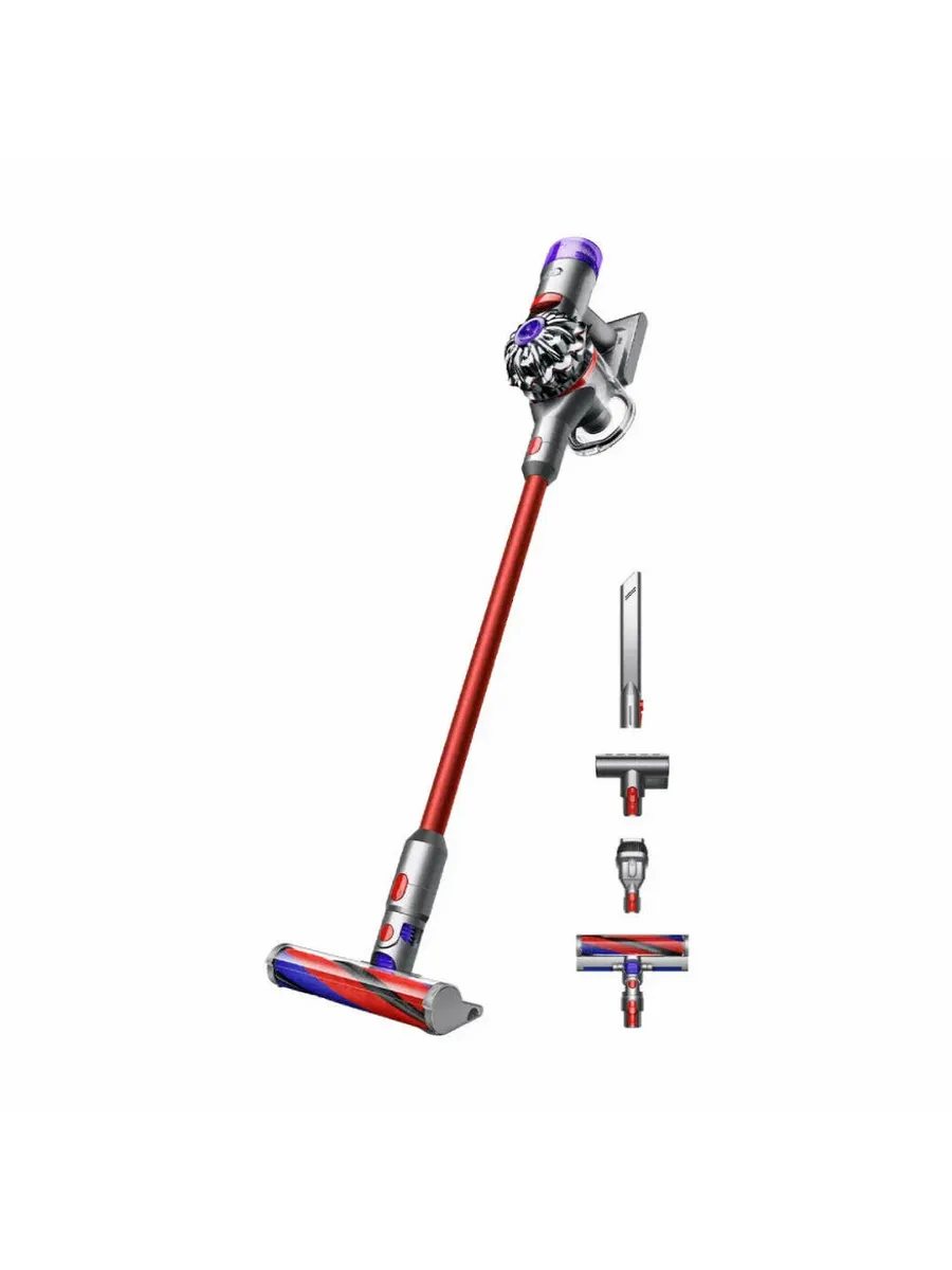 Dyson Ручной пылесос V8 Slim Fluffy (Nickel Red)