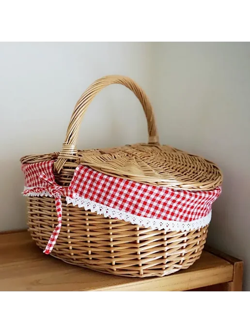 Корзина для пикника 26*18*15 см, 26x18x15 см, фото 7