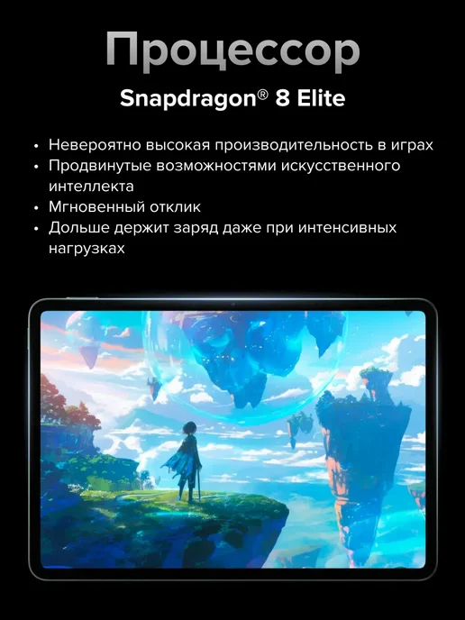 Планшет Pad 8 Pro 12+512 Гб Серый Ростест, 512 ГБ, фото 2