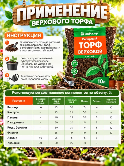 БиоМастер/Агроперлит,Перлит Торф верховой кислый 10 л, 10 л, фото 6