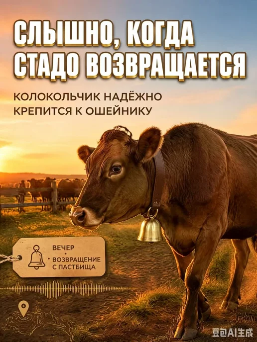 Колокольчик для животных из латуни, 80×65×65 мм, 80x65x65 мм, фото 3