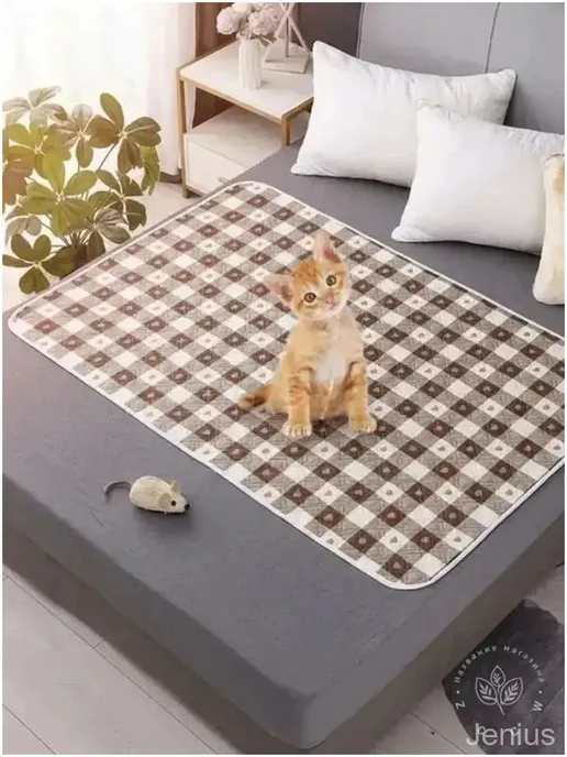 Силиконовый коврик под лоток для собак 70×90 см, 70x90 см, фото 2