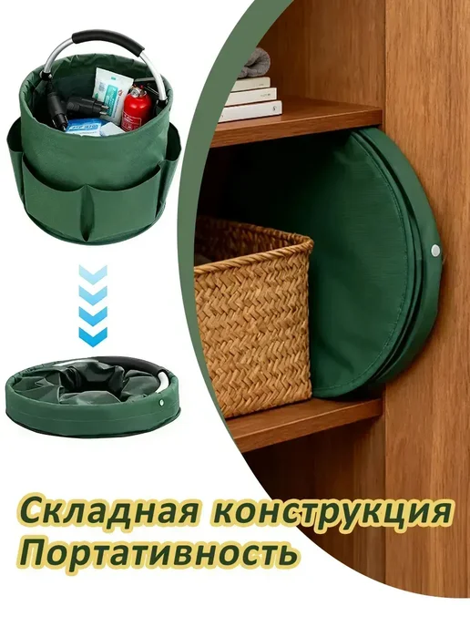 Сумка для хранения садовых инструментов премиум-класса, черный, фото 5