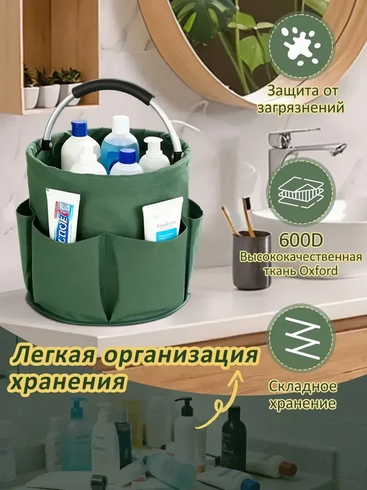 Сумка для хранения садовых инструментов премиум-класса, черный, фото 6