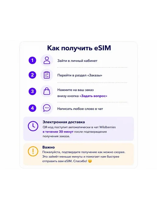 WoW eSIM Узбекистан eSIM-карта 7 ГБ на 5 дней, 7 ГБ, фото 2