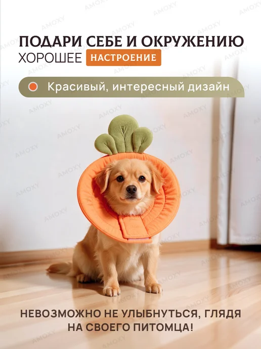 Amoxy-pets Мягкий воротник для кошек и собак защитный ветеринарный, вариант, фото 7
