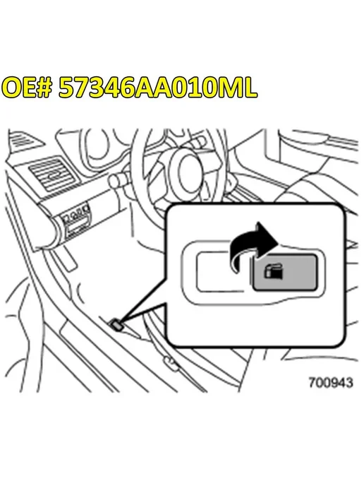 Нет бренда Крышка ручки автомобильной топливной двери OE # 57346AA010ML, 10 мл, фото 5