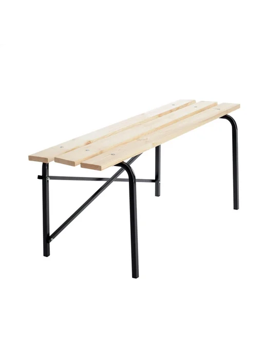 Laksi Лавочка садовая 120×40×45 см, металл, дерево, 120x40, фото 2