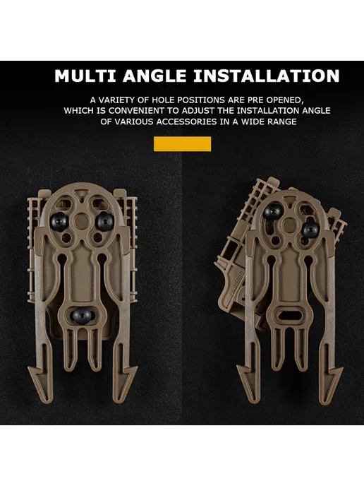 CLUSGO адаптер крепления кобуры molle Черный, QLS platform b, серый, фото 7