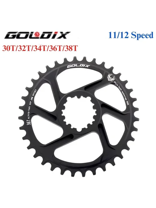 Нет бренда Звездочка велосипедная Goldix 32T, 6mm offset, черный, фото 2