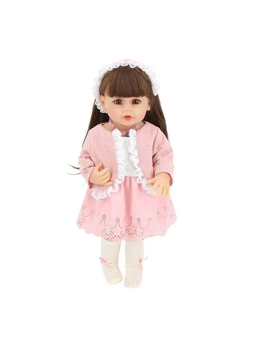 NURVACO Кукла Reborn 22 дюйма, бежевый наряд, цвет 09, бежевый, фото 6