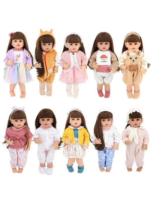 NURVACO Кукла Reborn 22 дюйма, желтый цвет, Color 14, желтый, фото 2