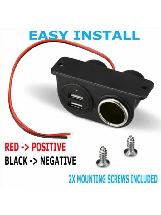 Разъем для прикуривателя, многопортовый разъем, двойной USB, вариант, фото 2
