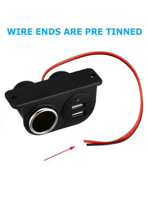 Разъем для прикуривателя, многопортовый разъем, двойной USB, вариант, фото 4