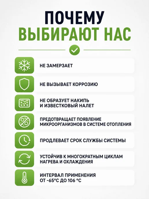 Теплоноситель для отопления TERMOPOINT -65 на основе пропиле, вариант, фото 3