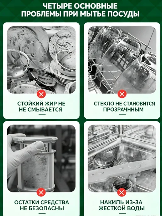 Капсулы для посудомоечной машины 3 в 1, 30 шт, 30 шт, фото 6