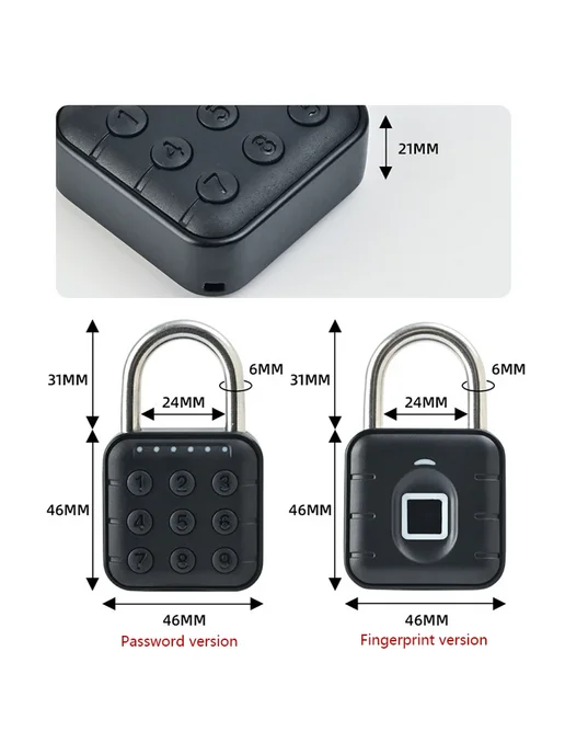 luxuglow Туя умный замок с отпечатком пальца Fingerprint and, вариант, фото 7