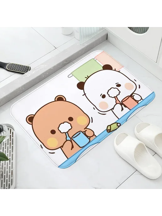 Водонепроницаемый коврик для прихожей Bubu & Dudu 50cmx80cm, белый, фото 2