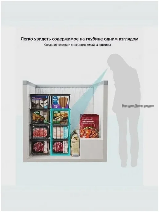 Складная чугунная корзина для морозильника 37×18×15 см, 37x18x15 см, фото 7