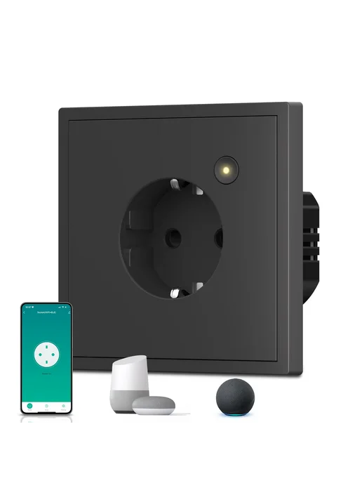 BSEED Умная розетка Zigbee с быстрой зарядкой 20W черная Mo, 20 Вт