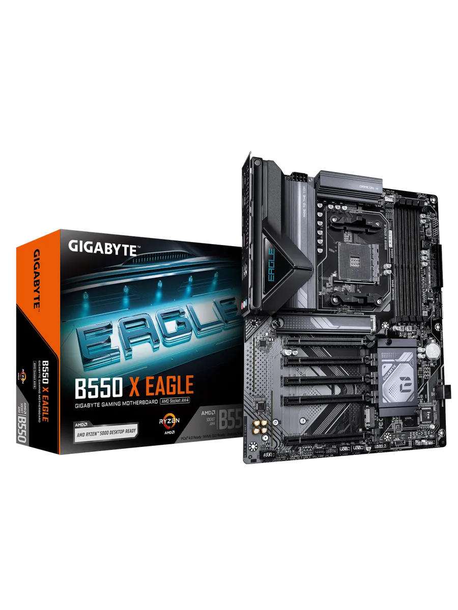 Gigabyte Материнская плата B550 X EAGLE AM4 AMD B550 ATX RTL