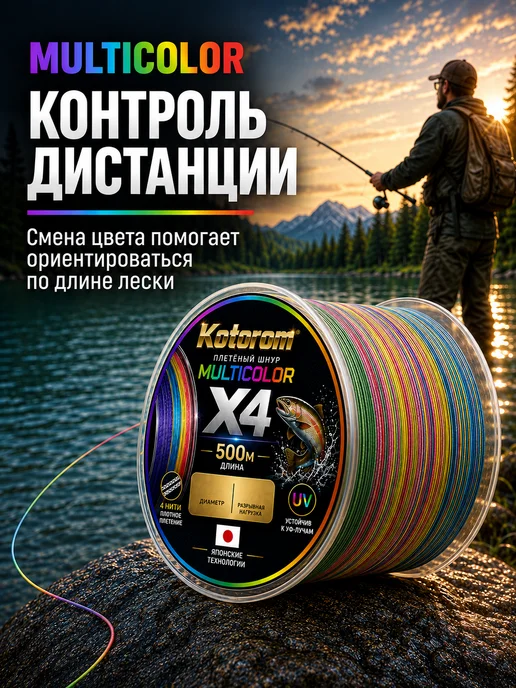 Kotorom Плетенка шнур для рыбалки, вариант, фото 2