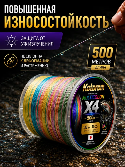 Kotorom Плетенка шнур для рыбалки, вариант, фото 8