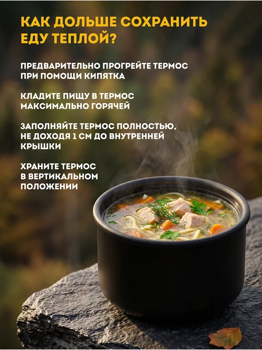 Regent inox Термос для еды и супа с широким горлом 0.3л, 500 мл, фото 2