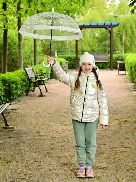 Umbrella World Зонт детский прозрачный со свистком, вариант, фото 5