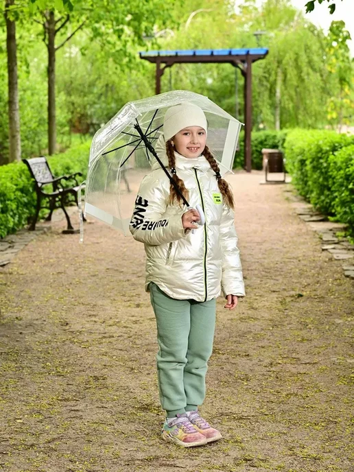 Umbrella World Зонт детский прозрачный со свистком, вариант, фото 6