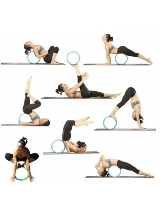 Нет бренда Фиолетовое серое йога-колесо Yoga Wheel Grey, серый, фото 3