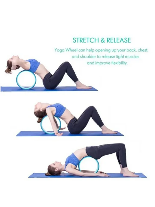 Нет бренда Фиолетовое серое йога-колесо Yoga Wheel Grey, серый, фото 4